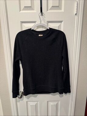 Faherty Black Crewneck Sweater